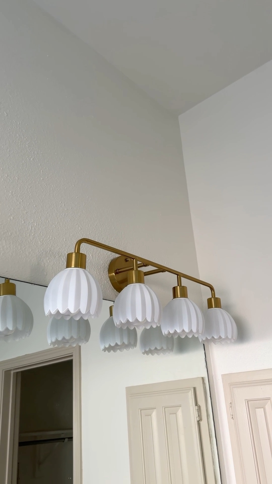 New bathroom vanity lights are in 🤍🔆 

#LTKHome #LTKFindsUnder50 #LTKFindsUnder100