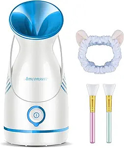 Facial Steamer,Amconsure Face Steamer for Home Facial Deep Cleaning, Nano Ionic Facial Steamers W... | Amazon (US)