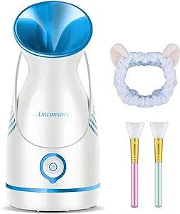 Facial Steamer,Amconsure Face Steamer for Home Facial Deep Cleaning, Nano Ionic Facial Steamers W... | Amazon (US)