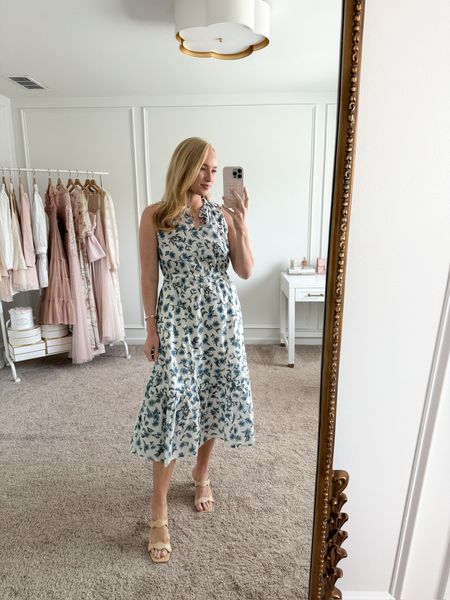 In love with the print and fit of this midi dress from J.Crew Factory! Perfect for a dressy spring or work event! Wearing size 4 in the dress. Spring dresses // event dresses // baby shower dresses // wedding shower dresses // work dresses // J.Crew finds

#LTKworkwear #LTKstyletip #LTKSeasonal