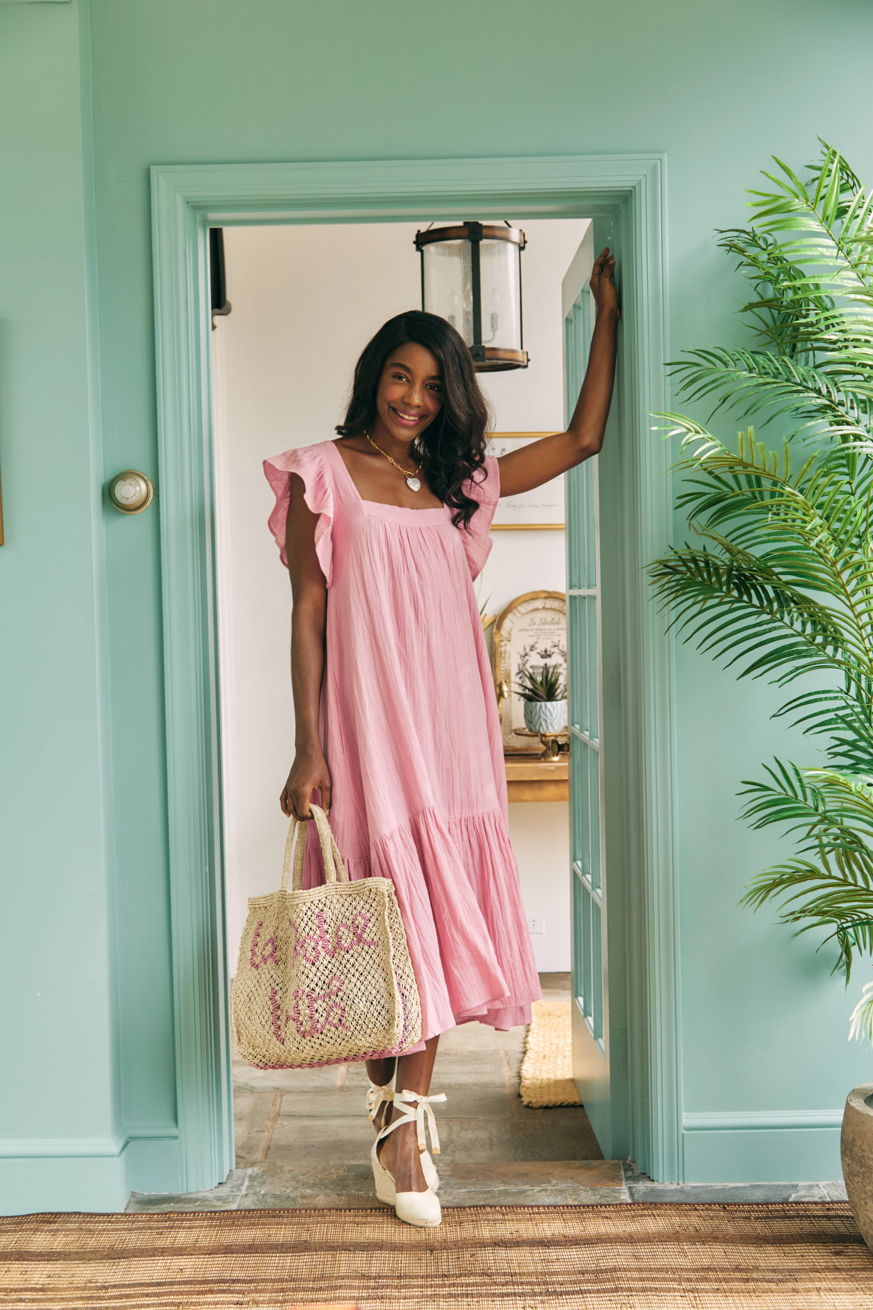 Flora Dress Pink - OPHELIA & INDIGO | Ophelia & Indigo