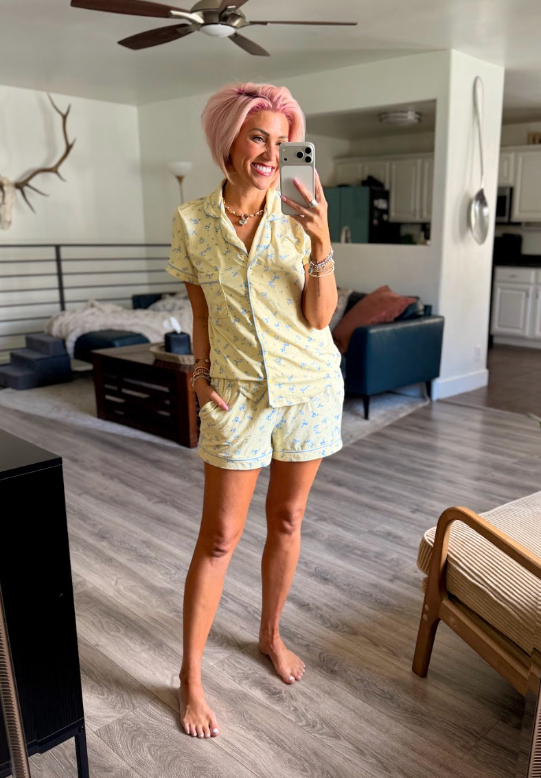 This little pajama set from Walmart is perfection. The color makes me happy and it's soooooo soft! 

 #LTKMothersDay #LTKselfcare #LTKSeasonal