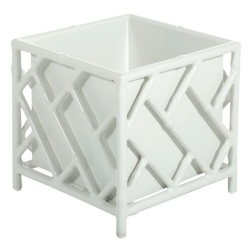 Kit Chippendale Large Planter, White | One Kings Lane