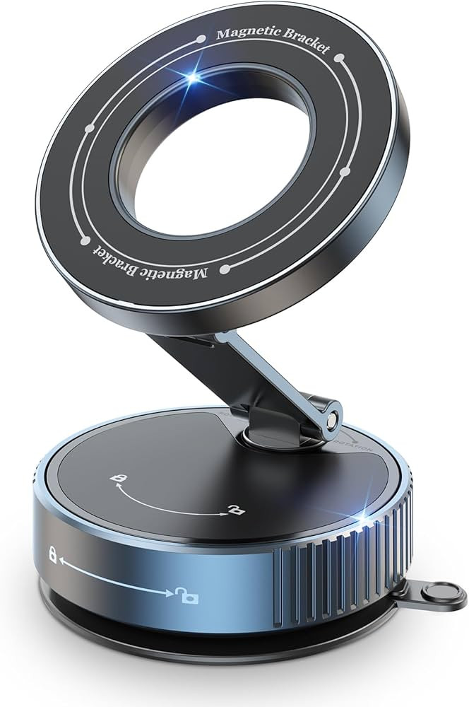 Car Phone Holder for Magsafe,360° Nano Gel Vacuum Magnetic Phone Holders for Your Car,[108+LBS S... | Amazon (US)