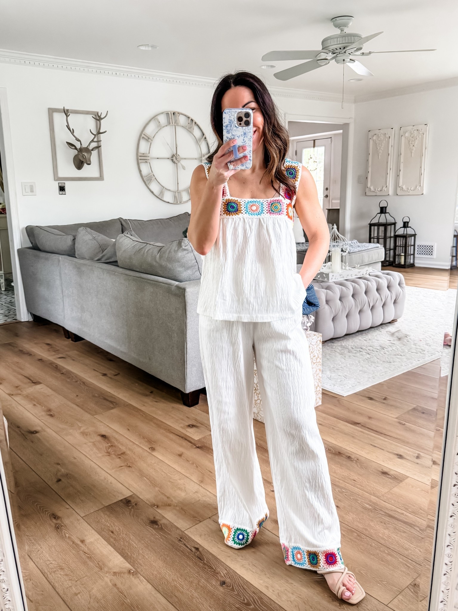 Tank XS. Pants small.