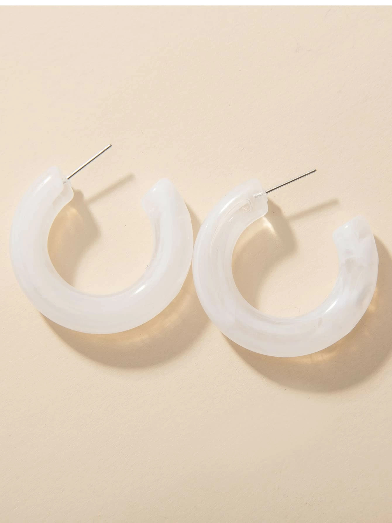 1pair Cuff Hoop Earrings | SHEIN
