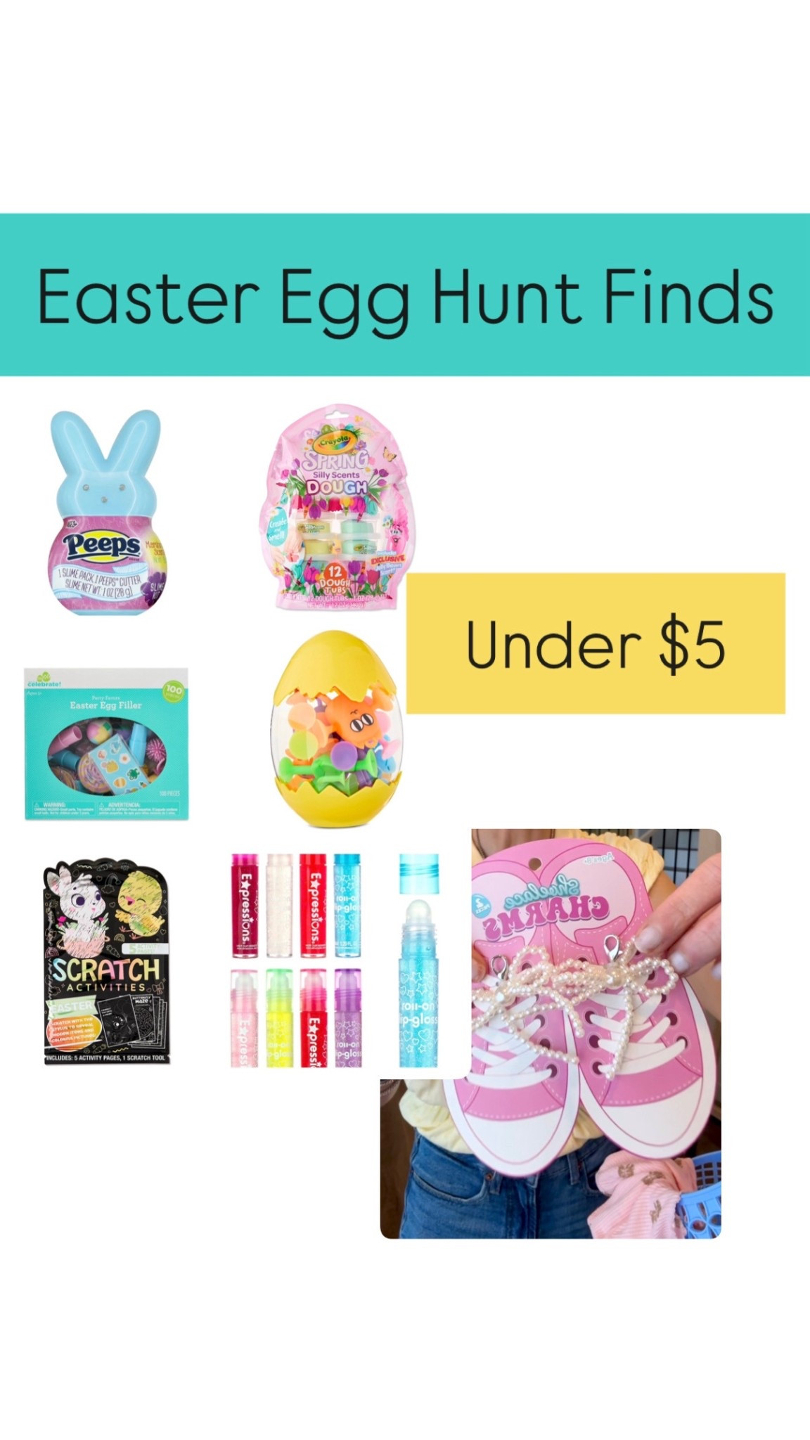 Favorite affordable egg hunt finds - most fit into the eggs  

#LTKKids #LTKSeasonal #LTKmomlife