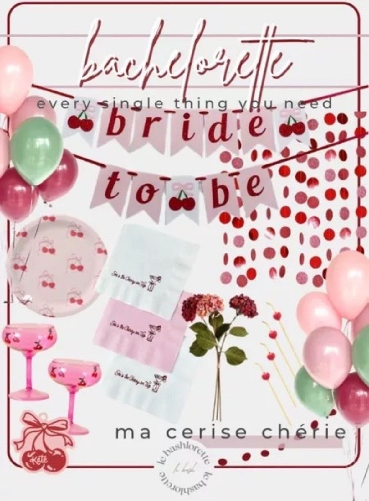 Bachelorette Party: Ma Cerise Cherie 

A punchy take on a little coquette vibe
🍒🎀🇫🇷🤍🩰🍸

#leBASHlorette
#leBASH
#cherrysummer

#liketkit #LTKParties #LTKWedding