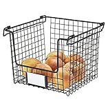 iDesign Classico Storage Basket with Handles for Pantry, Kitchen, Bathroom, Countertop, and Desk Org | Amazon (US)