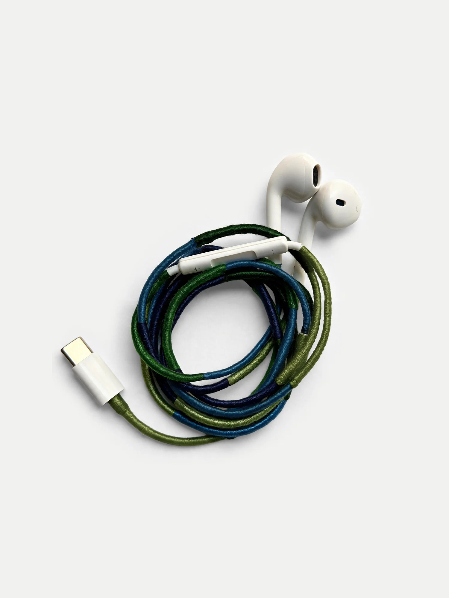 Color Block Hand-Wrapped Earphones in Multi | Veronica Beard | Veronica Beard