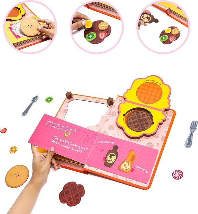 LoveDabble Cooking Pretend Playsets for Kids | Who Wants Waffles 17 Pieces Kids Kitchen toysets| ... | Amazon (US)