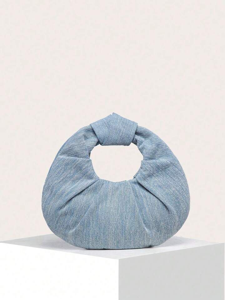 Vintage Denim Cloud Folded Shoulder Bag | SHEIN