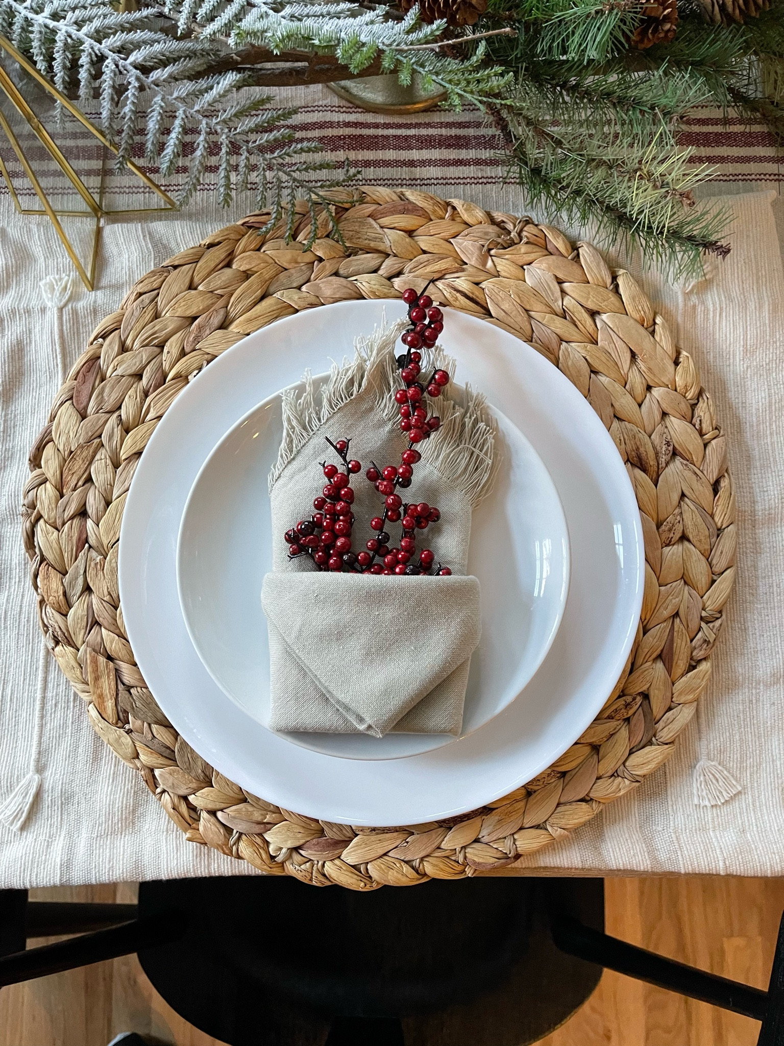 Place setting for Thanksgiving, Christmas, Holidays. Dining room or breakfast table 

#LTKSeasonal #LTKHoliday #LTKhome