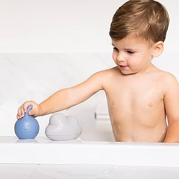 Ubbi Muted Color Cloud and Droplet Silicone Bath Squeeze Toys for Toddlers and Baby, Fun Bath Tim... | Amazon (US)