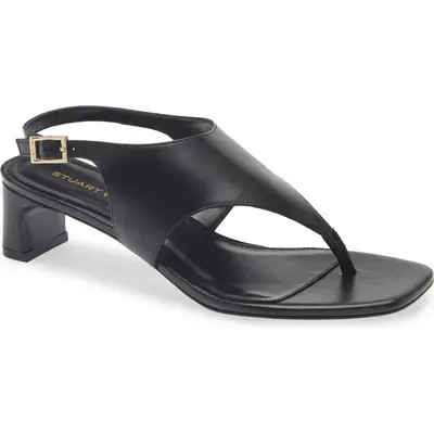 Stuart Weitzman Ankle Strap Sandal in Black at Nordstrom, Size 8.5 | Nordstrom