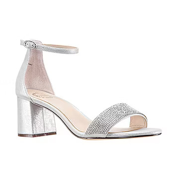 I. Miller Shoes Womens Emely Buckle Open Toe Block Heel Pumps | JCPenney