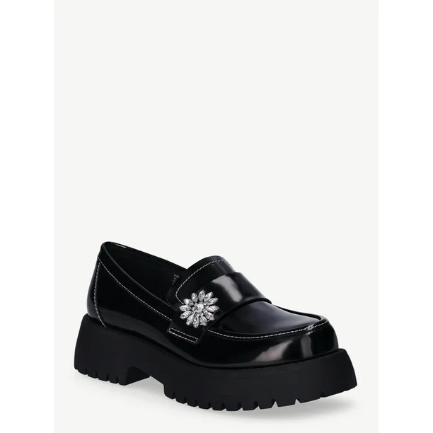 Scoop Women’s Embellished Loafers - Walmart.com | Walmart (US)