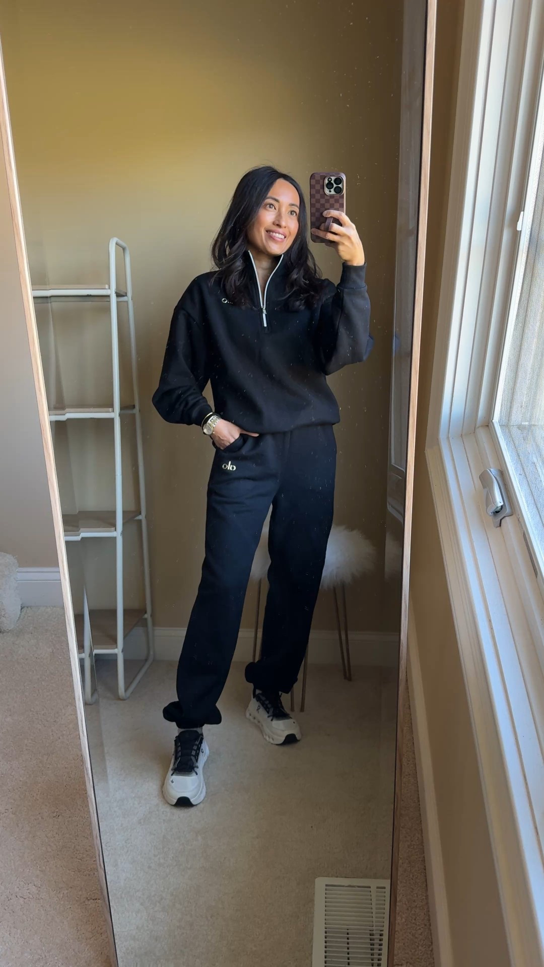 A favorite sweatshirt to wear with sweatpants or jeans. This sporty chic style is warm and is part of a rare sitewide 30% off sale for those on their email list. Easy to sign up and shop right away. 
True to size for an oversized fit. 
Coordinating sweatpants also on sale- I sized down. 
Barrel jean- I sized up. 
Sneakers I use for walking, travel, or athleisure outfits. True to size. 
Classic mini Uggs. 
Winter outfit staples. 


#LTKOver40 #LTKSaleAlert #LTKActive