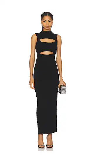 Wide Scrunchie Mock Neck Maxi Dress Fall Maxi Dress Fall Dress Maxi Fall Dress Outfits 2024 | Revolve Clothing (Global)