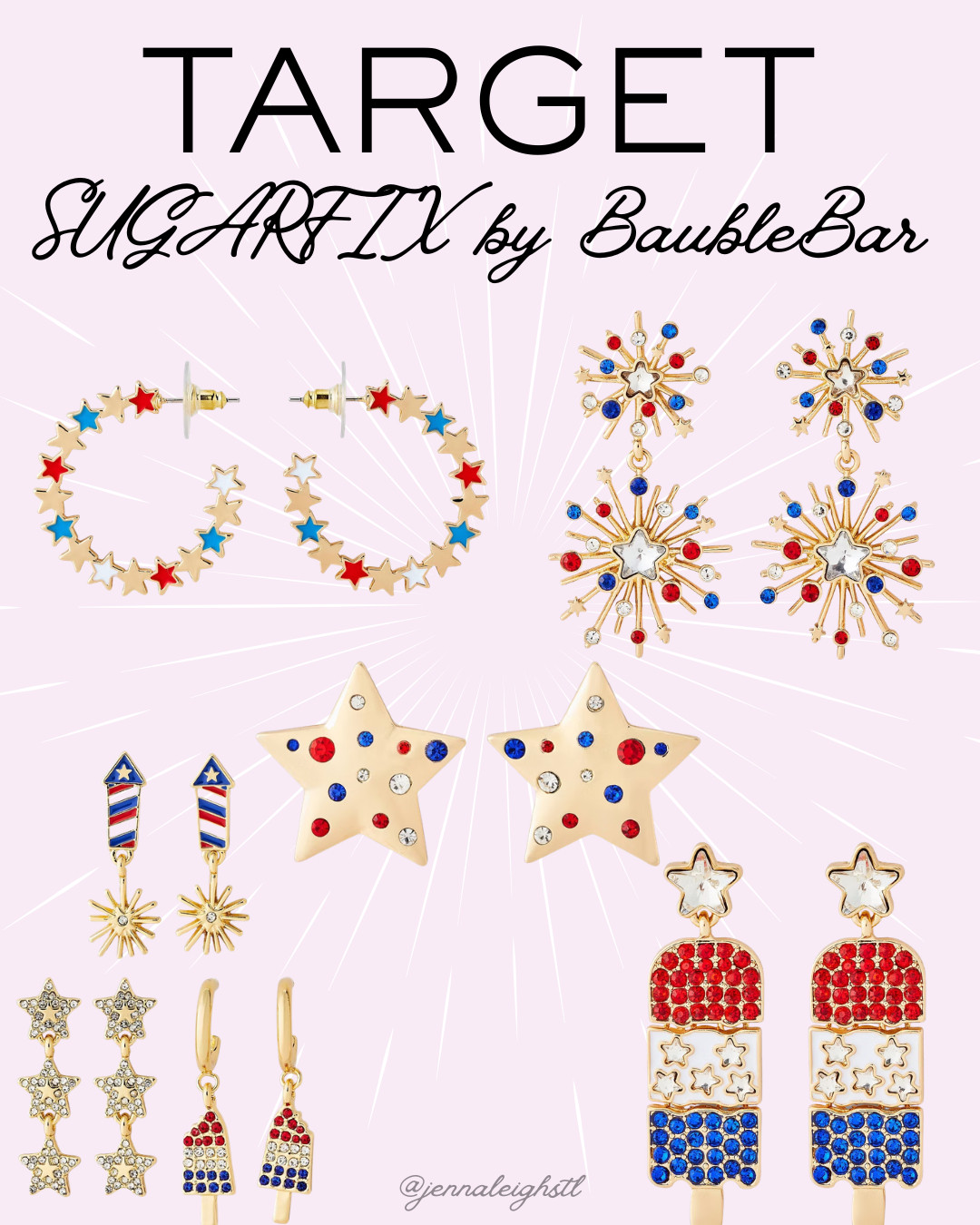 The SUGARFIX by BaubleBar patriotic earrings at Target are too cute this year. Such fun accessories to dress up even the simplest red, white, and blue outfit. 

 #LTKSeasonal #LTKMidsize