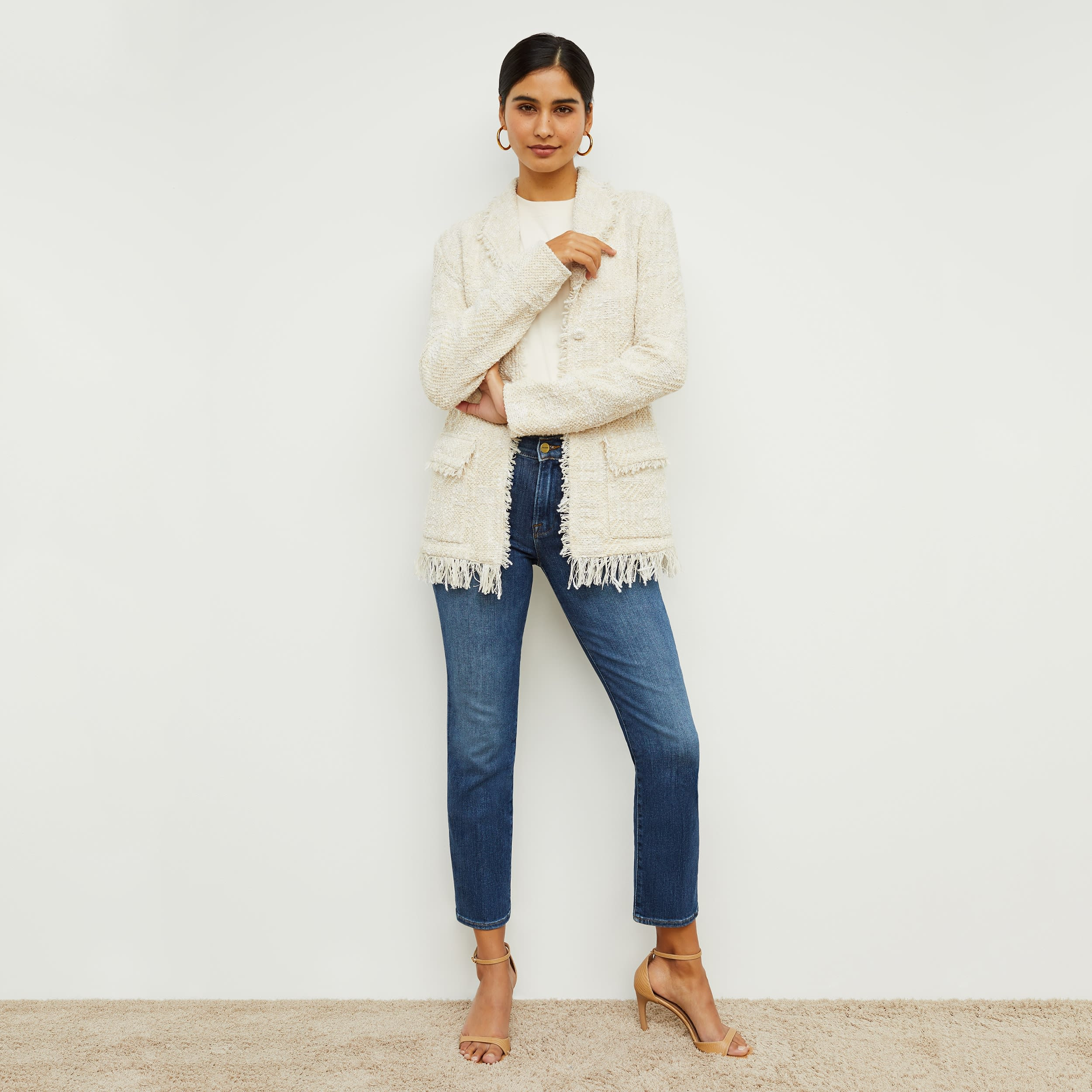 Porter Jacket - Interweave :: Taupe / Ivory | MM LaFleur