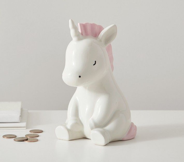 Ceramic Unicorn Bank | Pottery Barn Kids