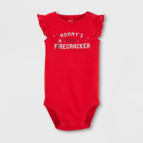Baby Girls' Firecracker Bodysuit - Just One You® made by carter's Red | Target
