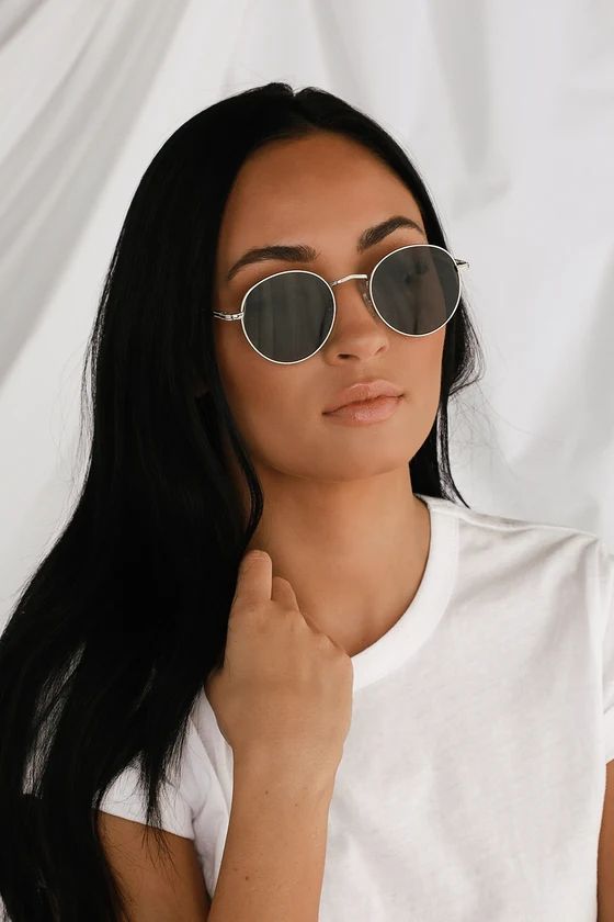 Agreed Silver Round Sunglasses | Lulus (US)