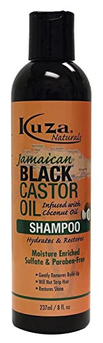 Kuza Jamaican Black Castor Oil Shampoo - Infused with Coconut Oil - for All Hair Types and Color-Treated Hair, 8 fl oz | Amazon (US)