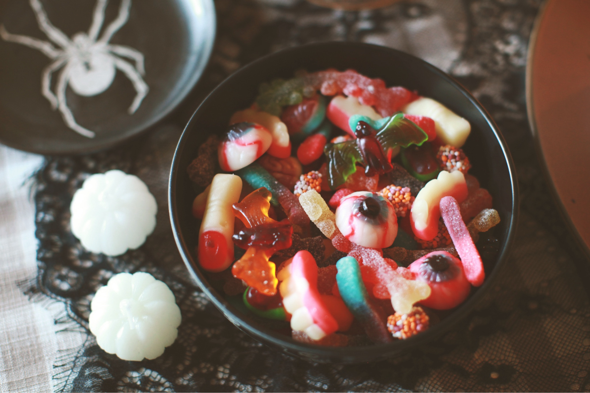 Candy salad - but Halloween style! Charlie and I gathered all the spooky fun gummy candies at Target and had so much fun making this tasty but kind of terrifying (in a good way) “salad”. This was definitely a hit with all the kids at the party. 👁️🧠🦇👻


#LTKHalloween #LTKFamily #LTKSeasonal