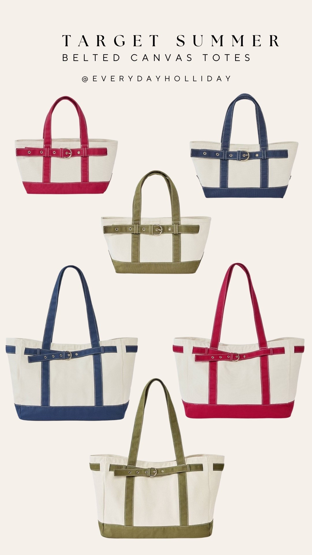 Target’s belted canvas totes are the summer bag moment we didn’t know we needed 🎯 Three colorways, all affordable, all linked!​​​​​​​​​​​​​​​​

#LTKootd #LTKTravel #LTKSwim