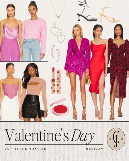 What to wear for Valentine’s Day festivities, dinners and celebrations. Whether it’s date night or a GALENTINE’S party here are some tops, dresses and accessories! Cella Jane. Outfit inspiration. 

#LTKstyletip