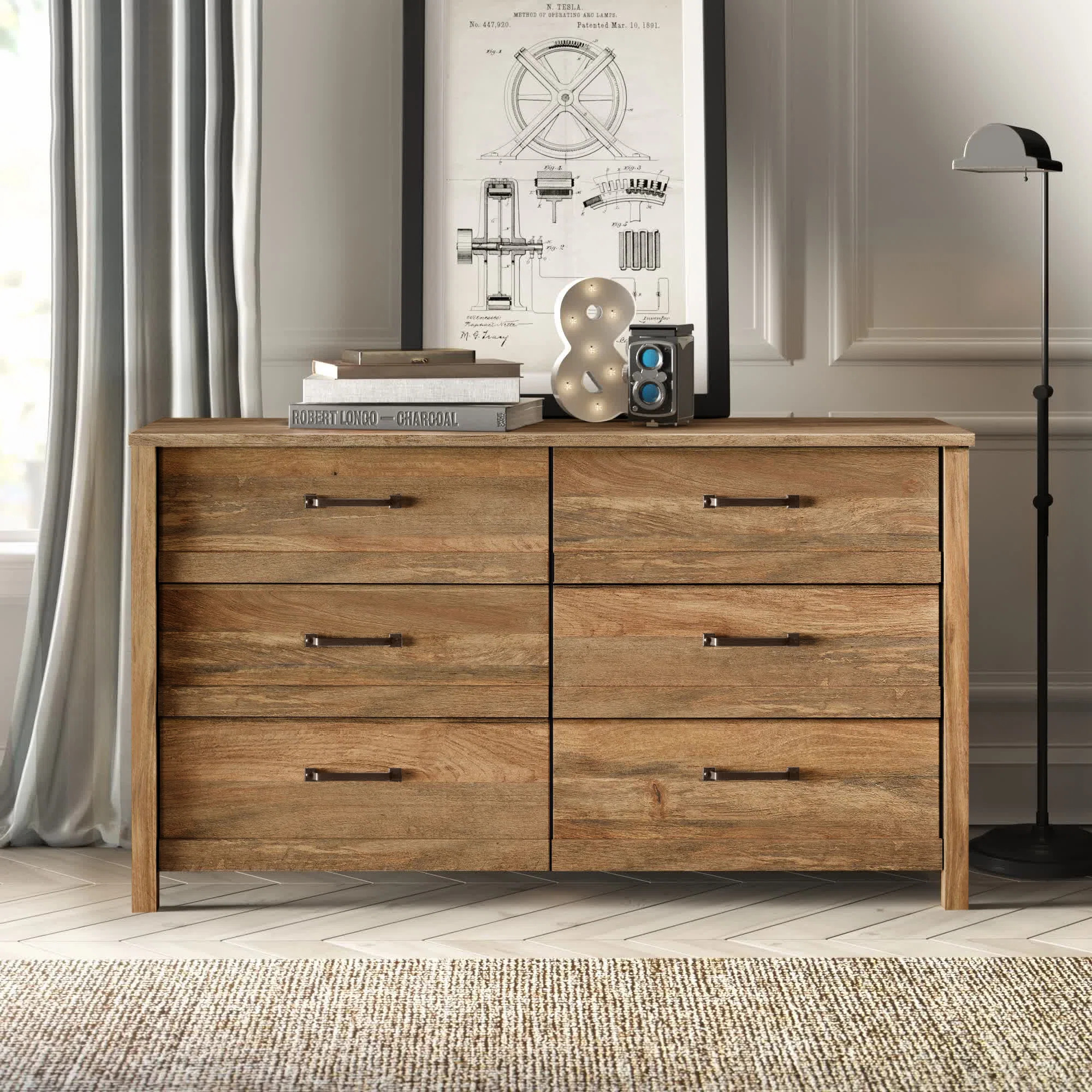 Laurel Foundry Modern Farmhouse® Mccaslin Jaia 56.2'' Wide 6 - Drawer Double Dresser & Reviews |... | Wayfair North America