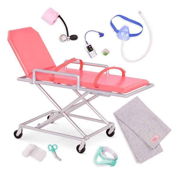 Our Generation Medical Set with Stretcher for 18&#34; Dolls - OG Medi-Care | Target