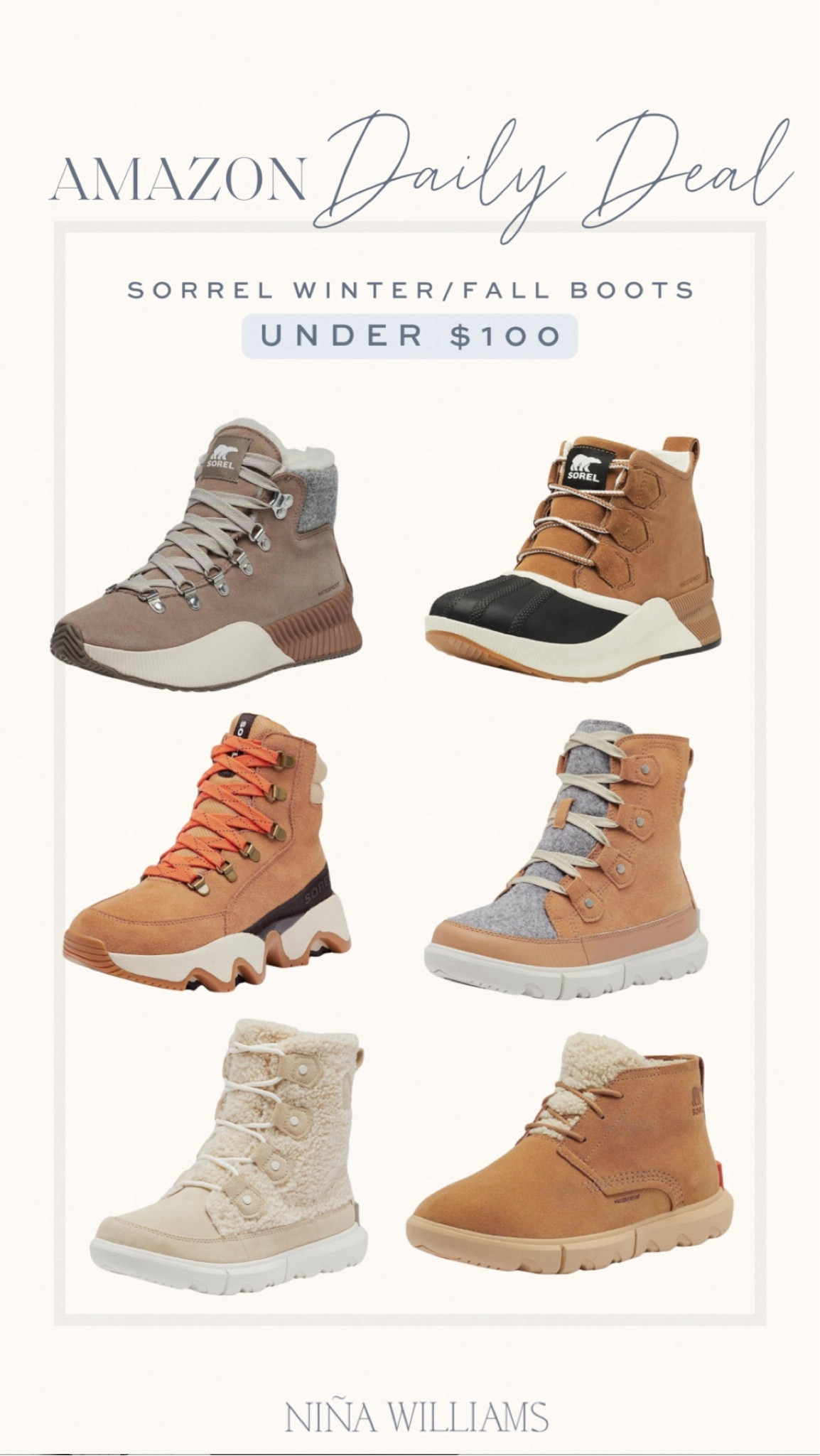 Sorrel Winter/ Fall boots sale finds! Amazon under $100 boots - fall fashion - fall shoes - 
#founditonamazon

#LTKSaleAlert #LTKFindsUnder100 #LTKGiftGuide