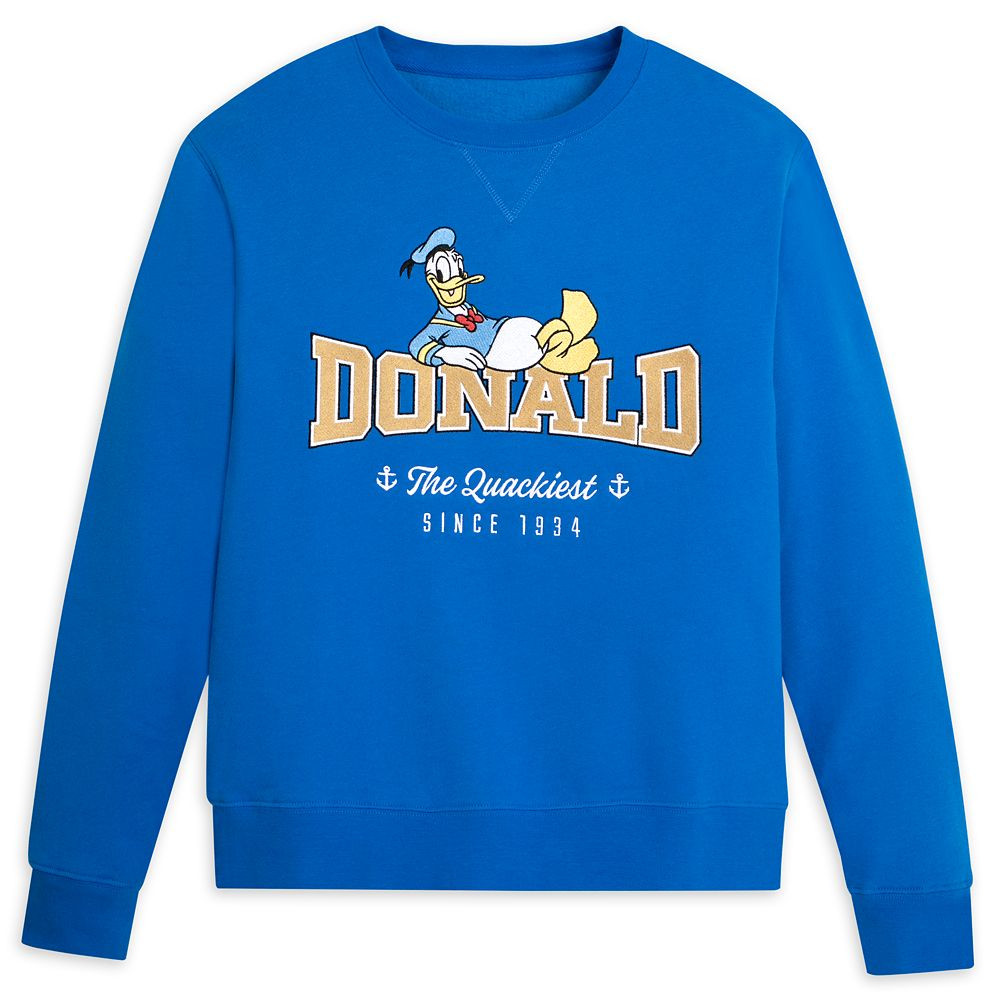 Donald Duck Pullover Sweatshirt for Adults | Disney Store