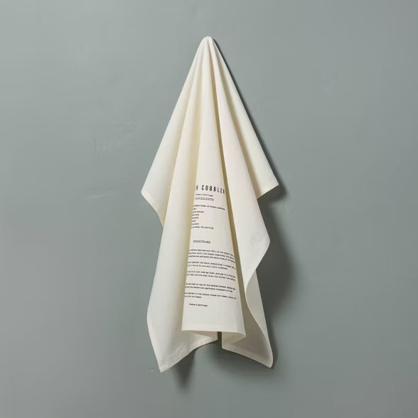 Peach Cobbler Recipe Printed Flour Sack Kitchen Towel Sour Cream - Hearth & Hand™ with Magnolia | Target