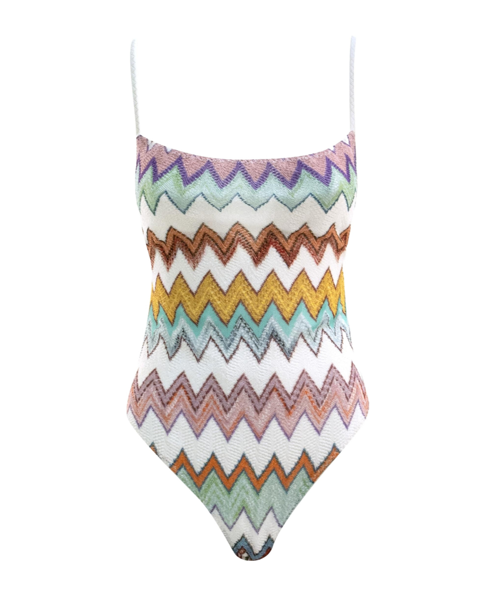 chevron-pattern swimsuit | Senser US