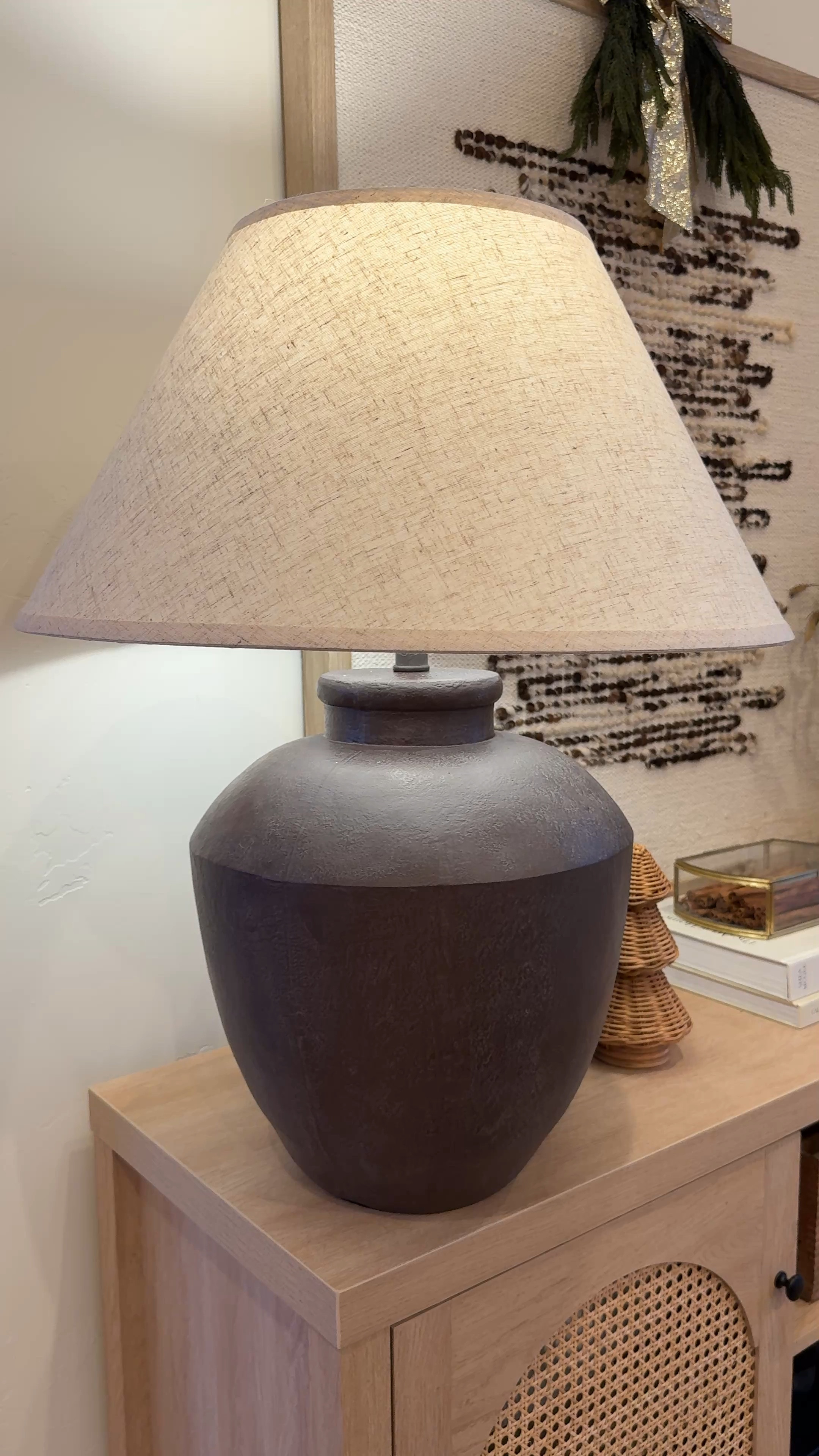 This lamp has found it’s home here in our living room! Loving the earthy neutral holiday vibes!!

#LTKSeasonal #LTKHome #LTKHoliday