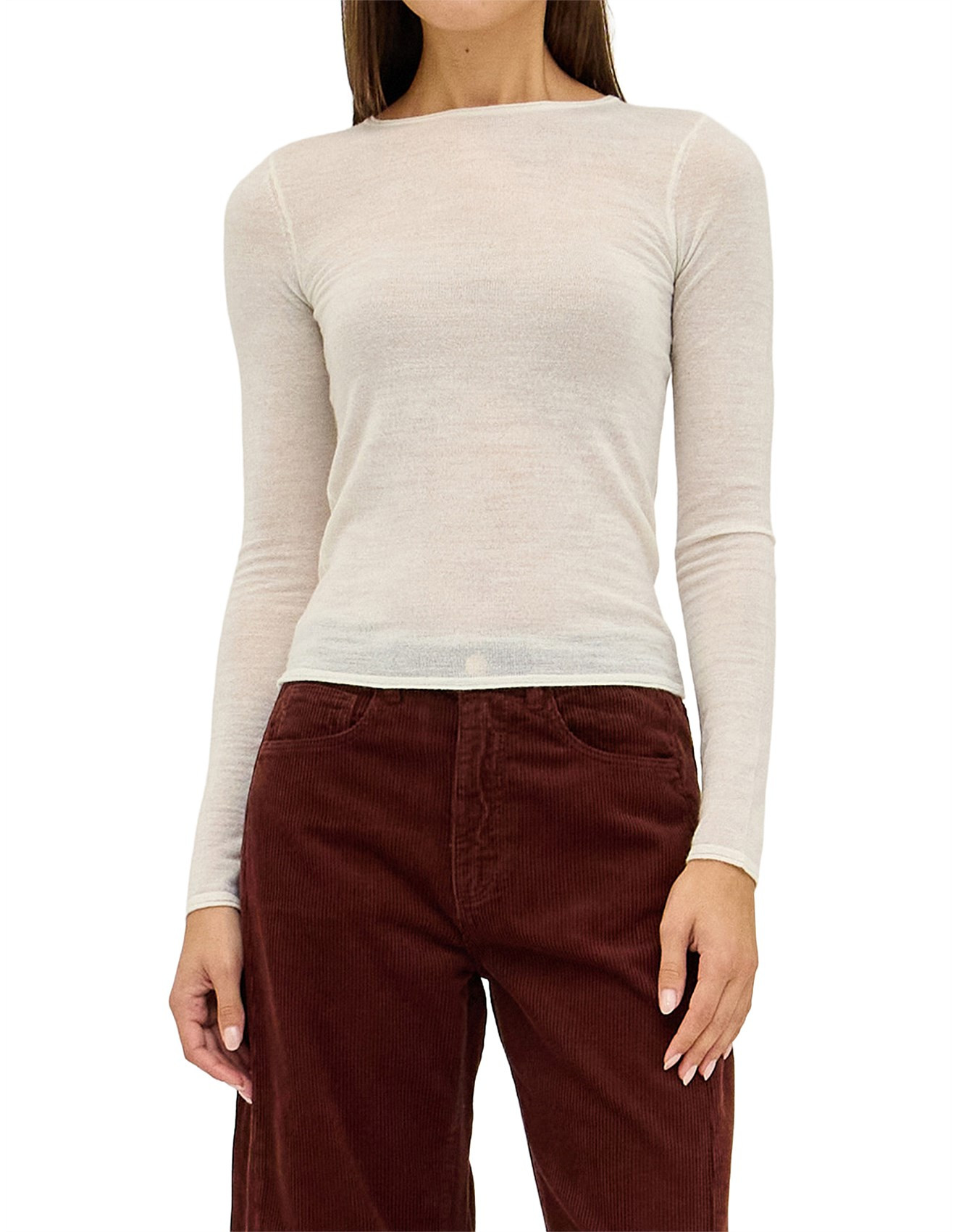 Amelie Knit Long Sleeve Top | David Jones (Australia & New Zealand)