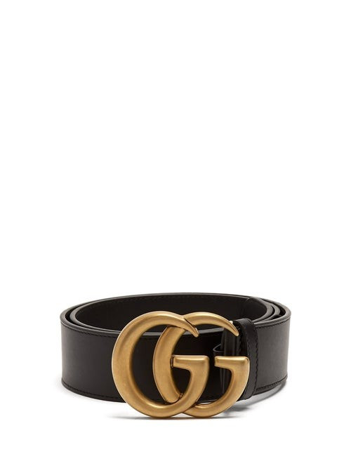 Gucci - GG Leather Belt - Womens - Black | Matches (US)