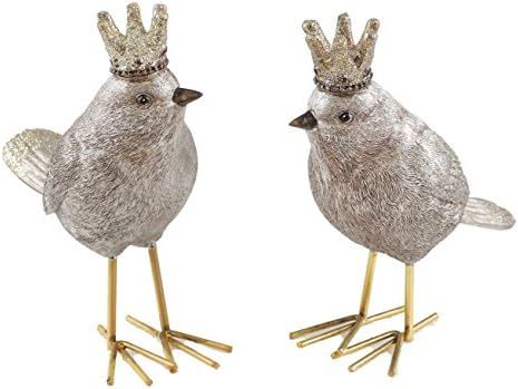 Crowned Royal Bird Figurines - Set of 2 | Amazon (US)