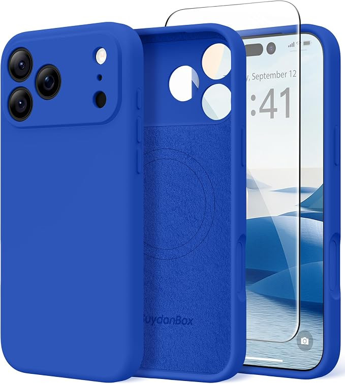 Magnetic for iPhone 17 Pro Max Case Silicone Klein Blue | Amazon (US)