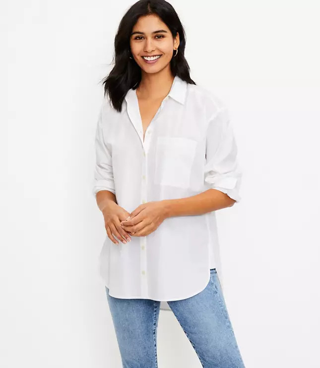 Oversized Pocket Shirt | LOFT | LOFT