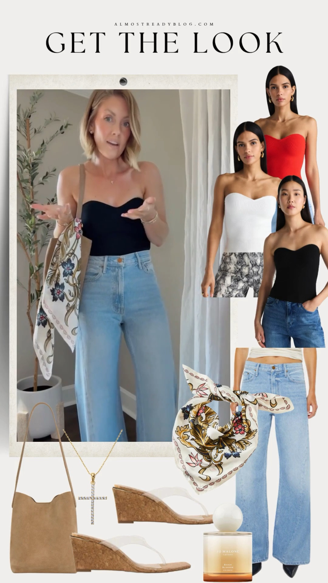 XS top / 24 jeans (I would size down one) / sandals are true to size 

strapless top, walmart finds, viral jeans, Mother lemon twist, spring trends 2026, summer trends 3026, amanda west, almostreadyblog

#LTKOver40 #LTKootd #LTKPetite