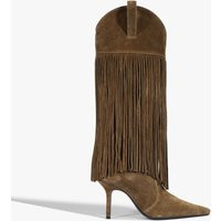 Raffaela Up Fringes Stiletto Suede Boot | Schutz (US)