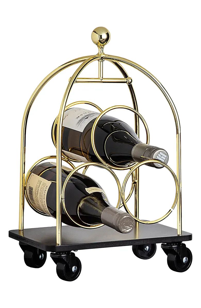 Godinger 3-Bottle Luggage Cart Wine Rack | Nordstrom | Nordstrom