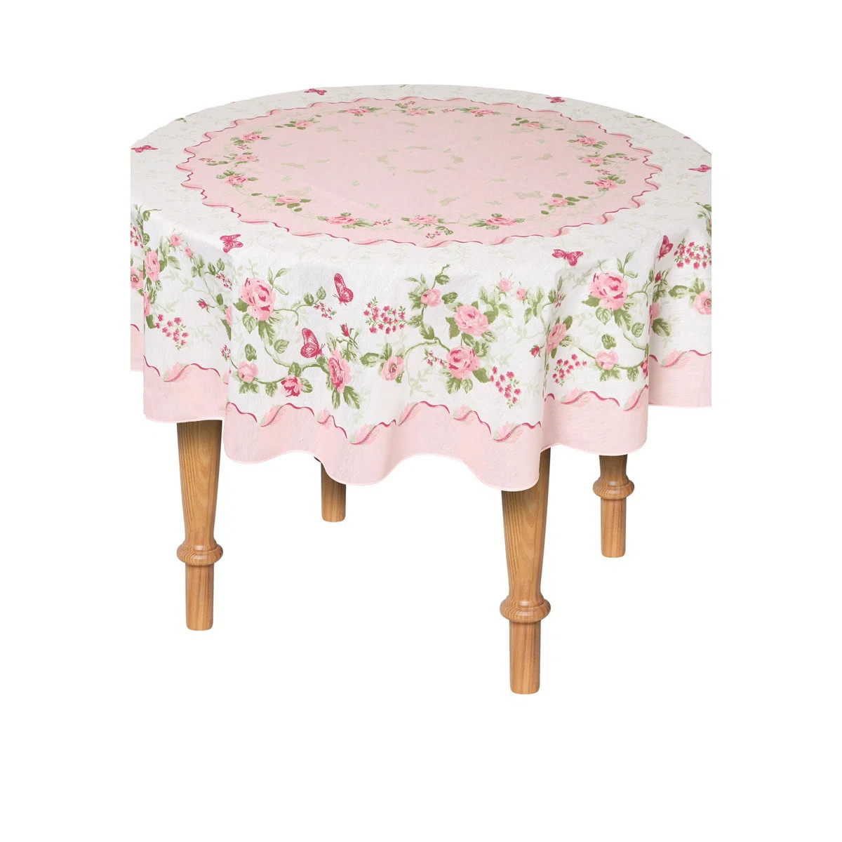 Randwick Pink Rose Floral Tablecloth. | Wayfair North America
