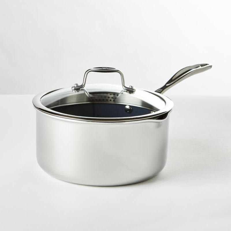 ZWILLING J.A. Henckels Clad Xtreme 3-Qt. Ceramic Saucepan with Lid + Reviews | Crate & Barrel | Crate & Barrel