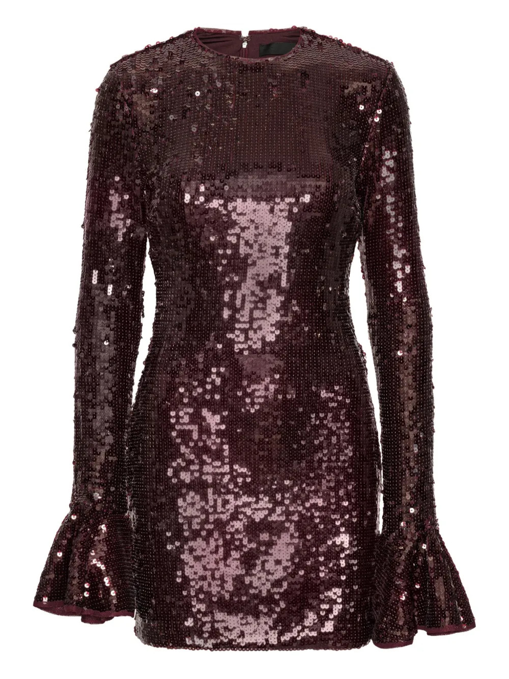 ROTATE BIRGER CHRISTENSEN sequin-embellishment Mini Dress | Brown | FARFETCH | Farfetch Global